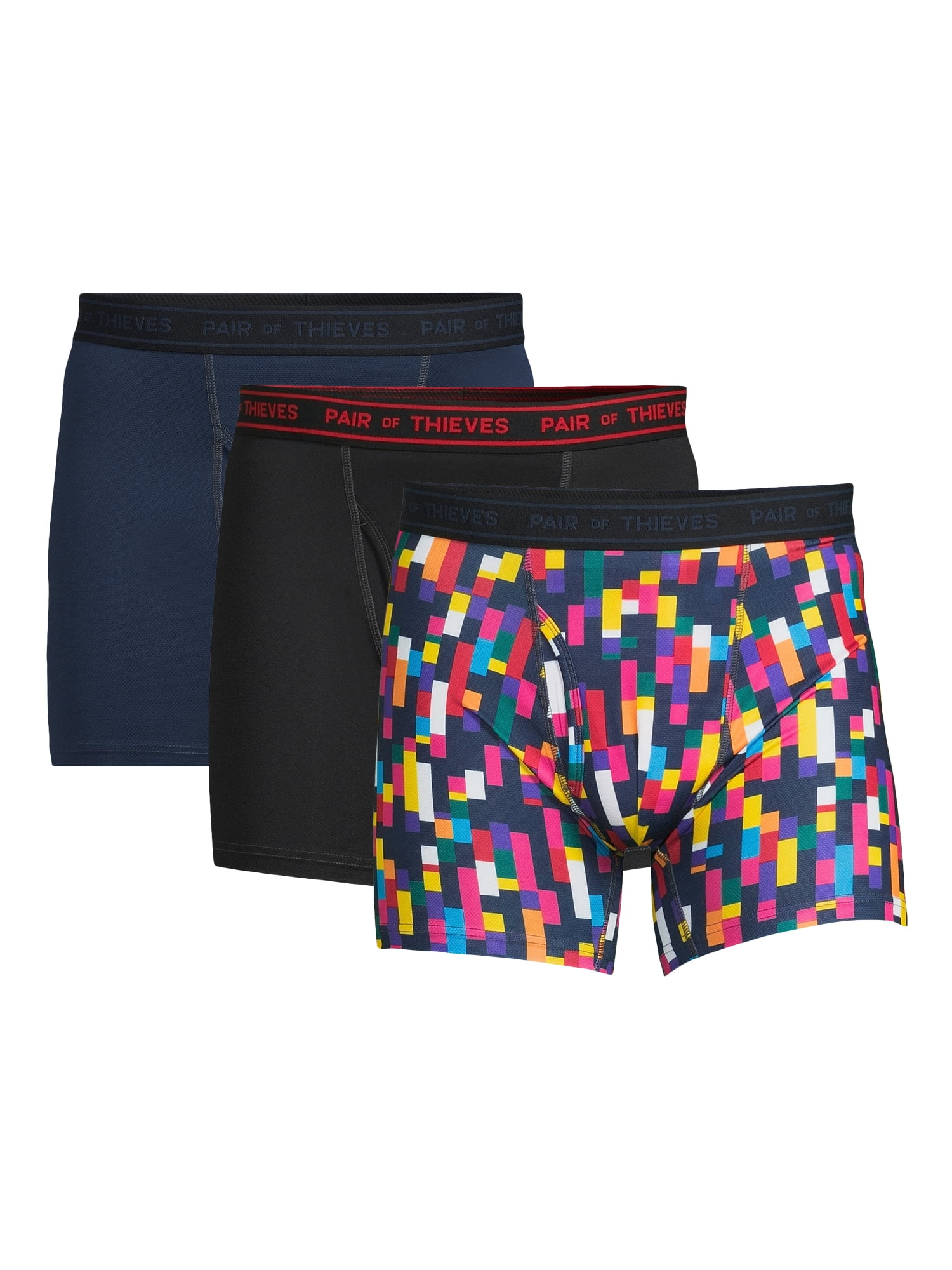Pair Of Thieves EDK Performance Boxer Briefs 3-Pack - Ultra Soft, No-Roll Waistband