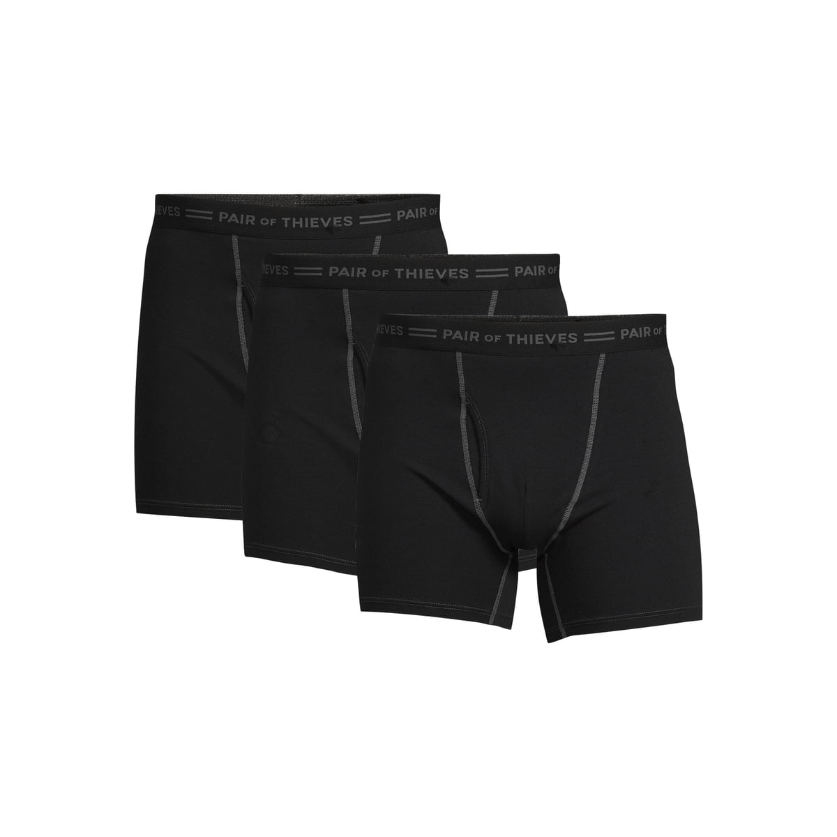 Men's 4-Way Cotton Stretch Boxer Briefs, 3-Pack