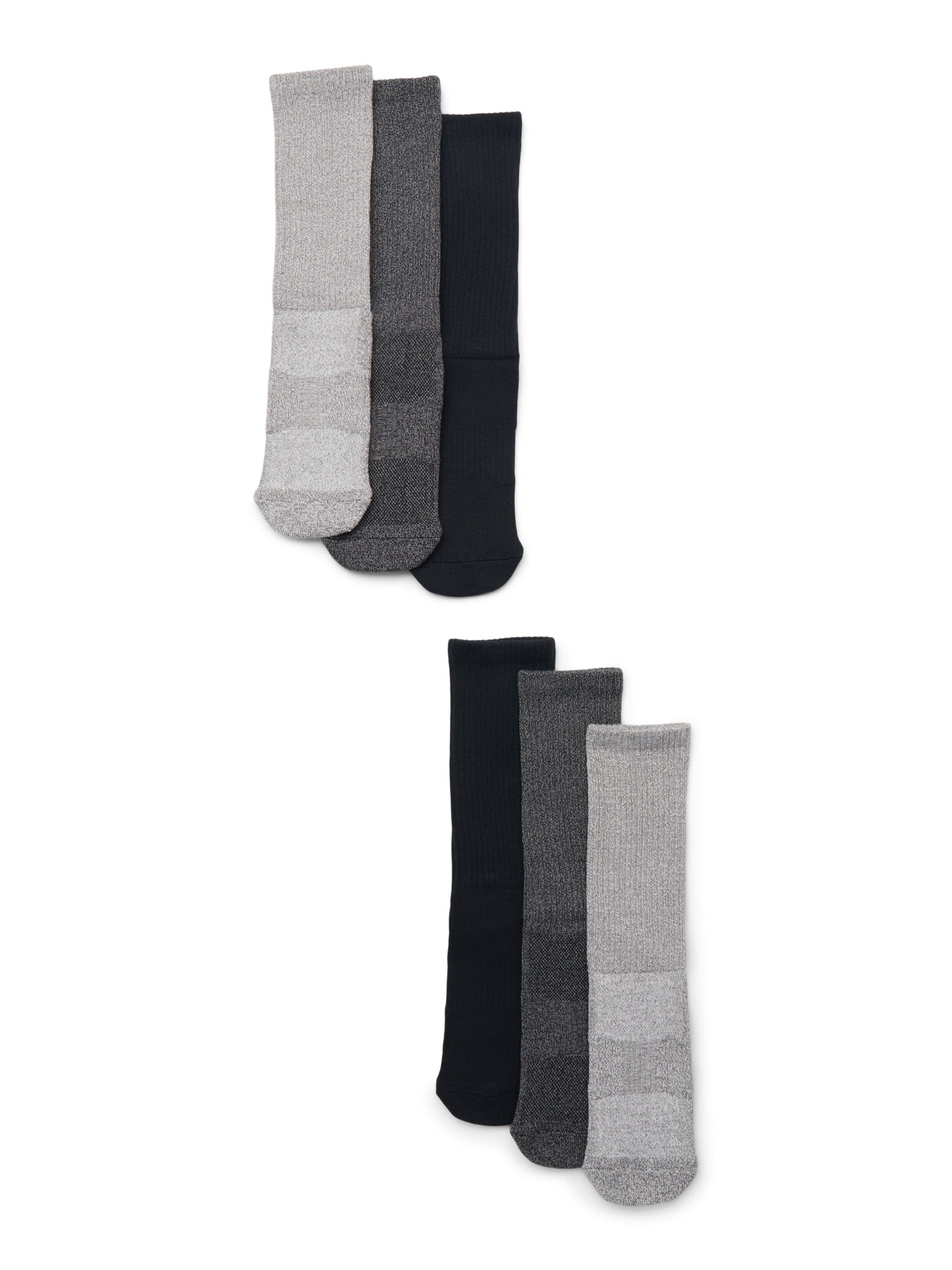 Pair of Thieves Men's Performance Stretch Crew Socks, 6-Pack, Shoe Sizes 6-12
