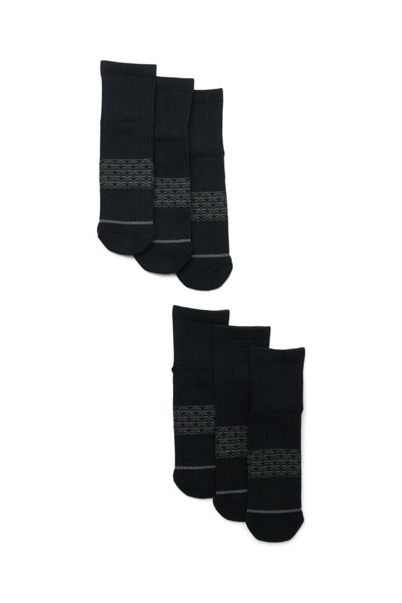 Men's Stretch Ankle Socks, 6-Pack, Shoe Sizes 6-12
