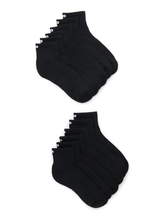 Men's All Comfort Ankle Socks, 12-Pack, Shoe Sizes 6-12