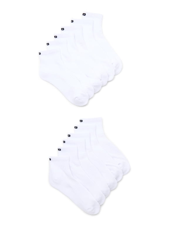 Men's All Comfort Ankle Socks, 12-Pack, Shoe Sizes 6-12