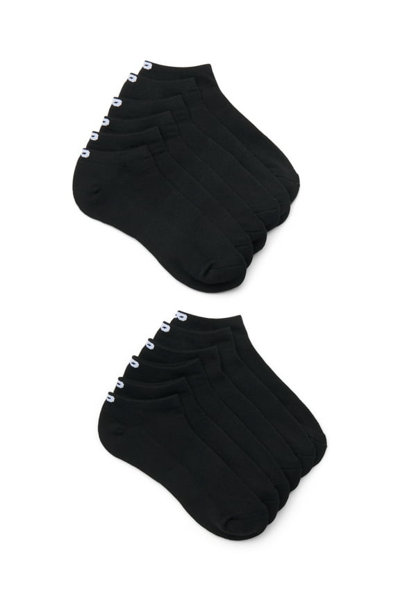 Men's All Comfort Low Cut Socks, 12-Pack, Shoe Sizes 6-12