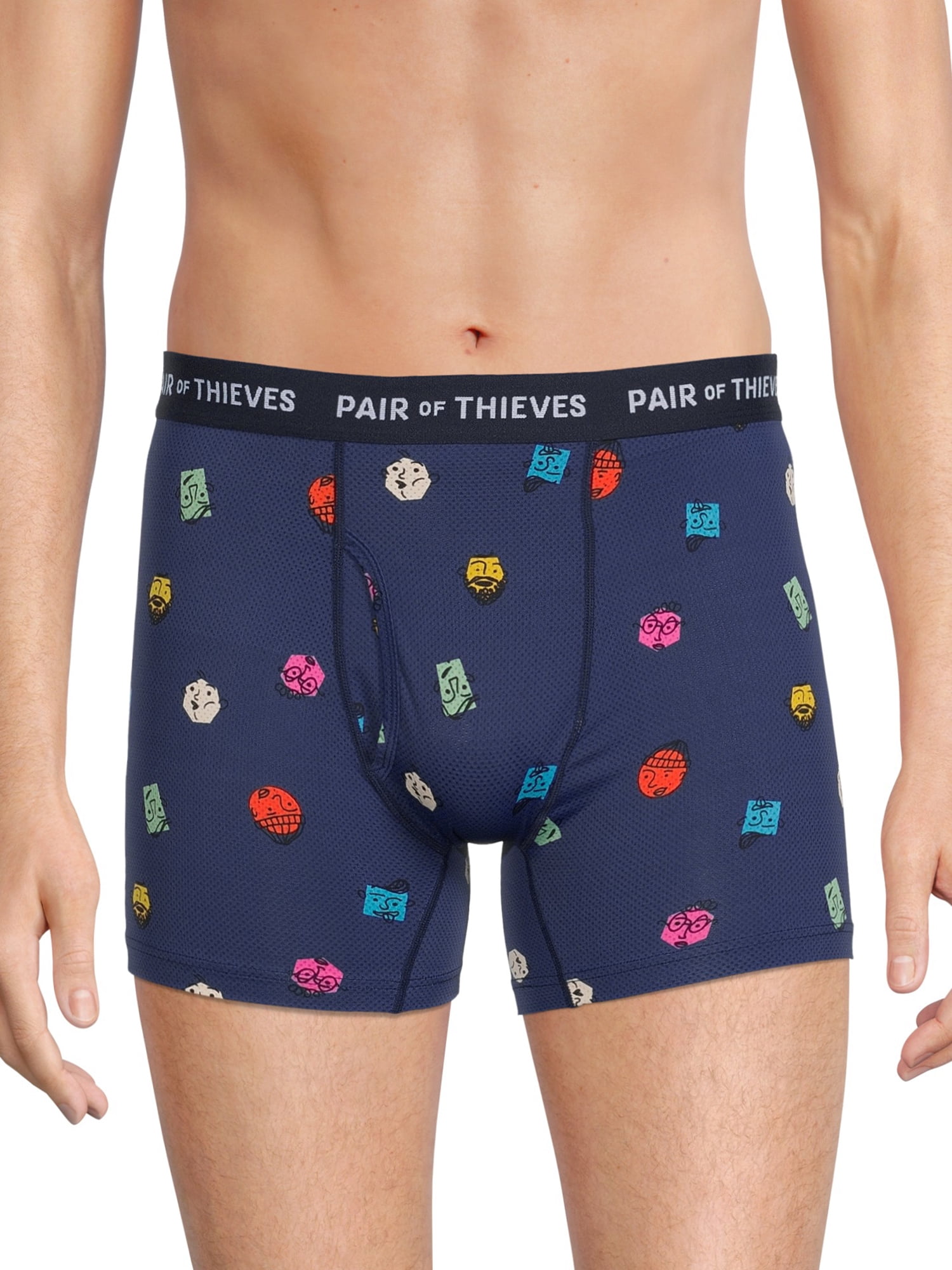 Pair of Thieves Men's Holiday Faces Boxer Brief, 1-Pack