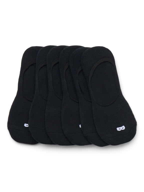 Men's Performance Stretch No Show Socks, 6-Pack, Shoe Sizes 6-12