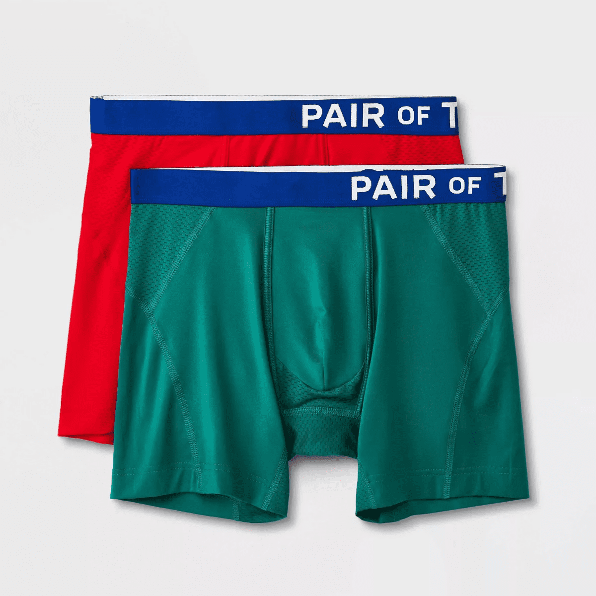 Pair of Thieves Men's Super Cool Boxer Briefs 2pk - (Green/Red, Small ...