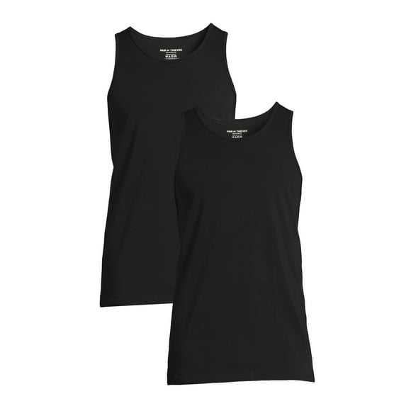 Pair of Thieves Men’s Super Soft Slim Fit Black Crewneck Tees, 2-Pack, Sizes S-3XL