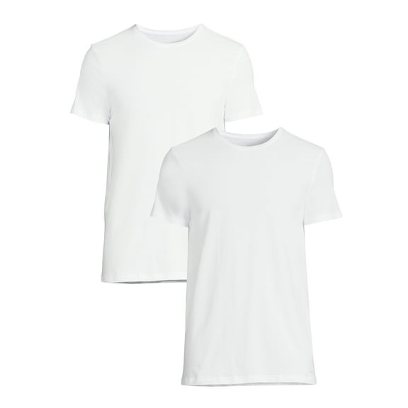 Pair of Thieves Men’s Super Soft Slim Fit White Crewneck Tees, 2-Pack, Sizes S-3XL