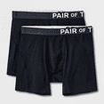 thumbnail image 1 of Pair of Thieves Men's SuperCool Boxer Briefs 2pk - (Black, Large), 1 of 4