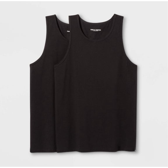 Pair of Thieves SuperSoft 2pk Black Slim Fit Tank