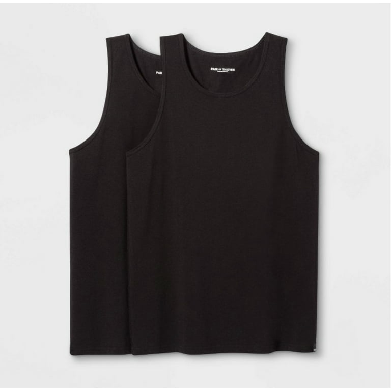 Pair of Thieves SuperSoft 2pk Black Slim Fit Tank - Walmart.com