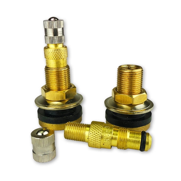 TYK Industries TR618A Brass Air and Liquid Valve Stems, 2 Pieces, 2.12-inch for Industrial Wheels