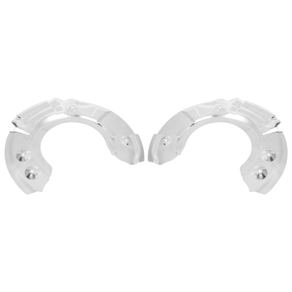 Pair of Vehicle Front Disc Brake Dust Shield Guard Covers for BMW 530i 535d