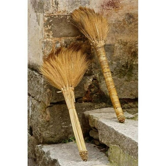 Pair of brooms on steps Hong Cun Village Yi County China Poster Print by Adam Jones (11 x 17)