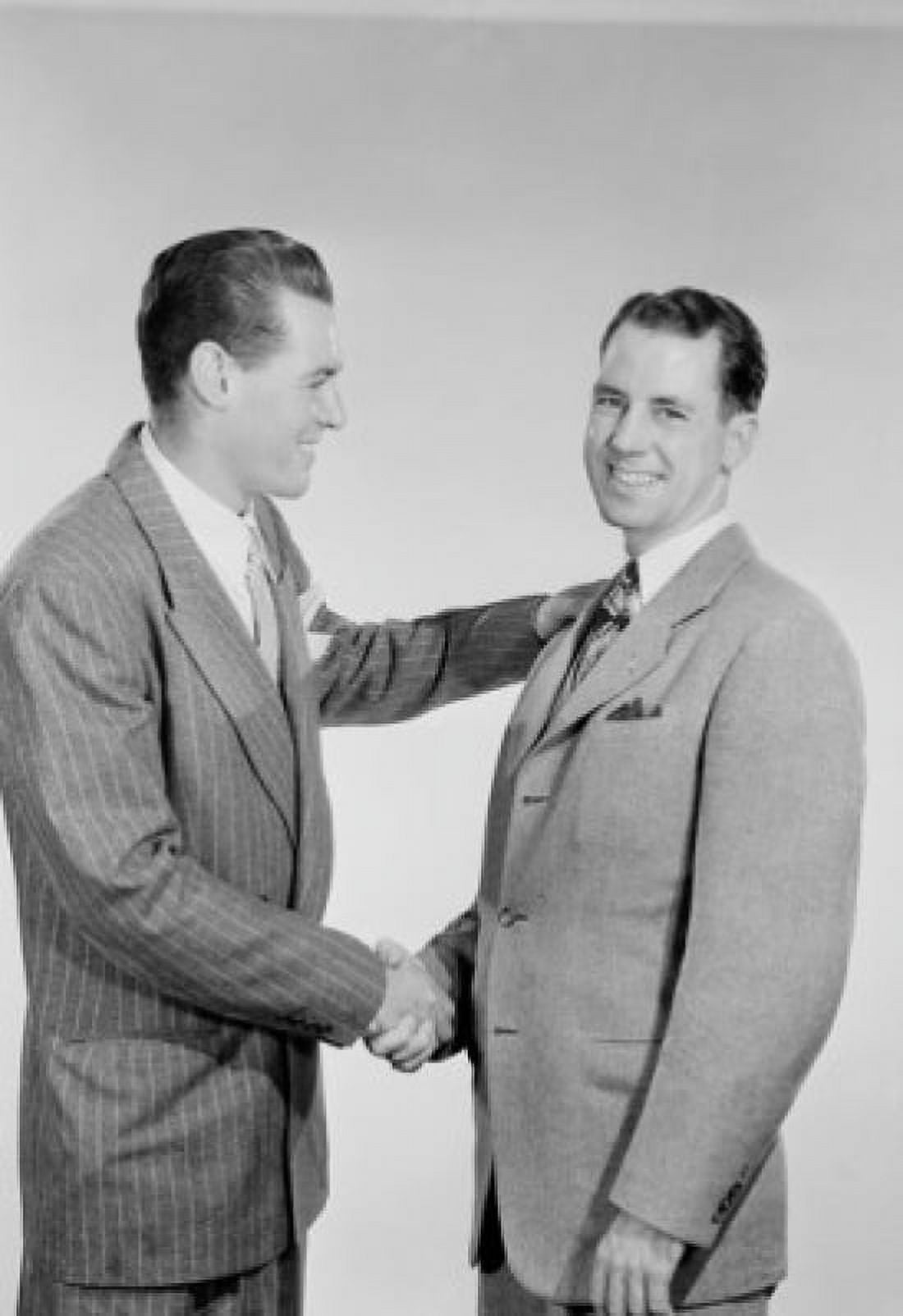 Pair of businessmen shaking hands Canvas Art - (18 x 24)
