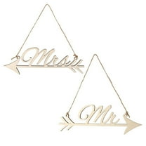 Pair of mr & mrs Arrow Sign Wedding Home Decoration