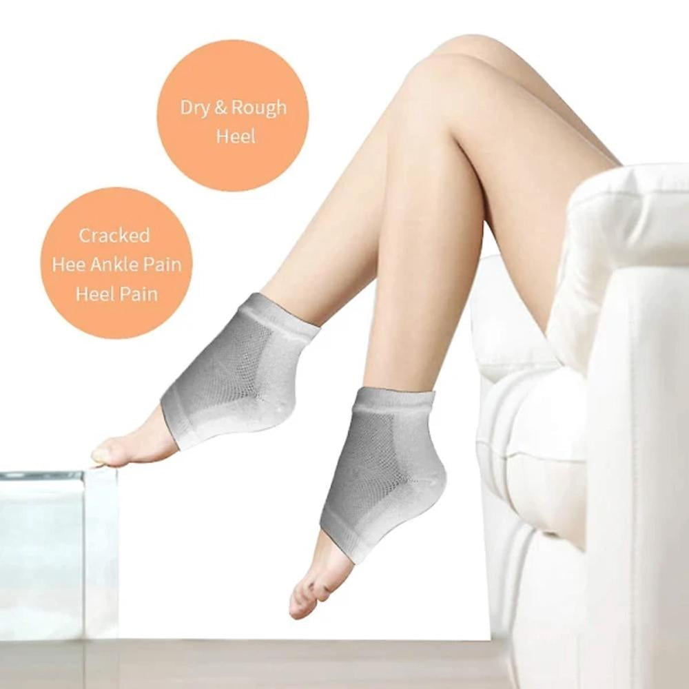 Pairs Gel Socks Heel Protector, Heel Sock, Foot Care Soothing Dry Feet