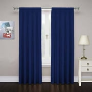 Pairs to Go Traditional Solid Print Rod Pocket Light Filtering Curtain Set, 80" x 84" 2 Panels