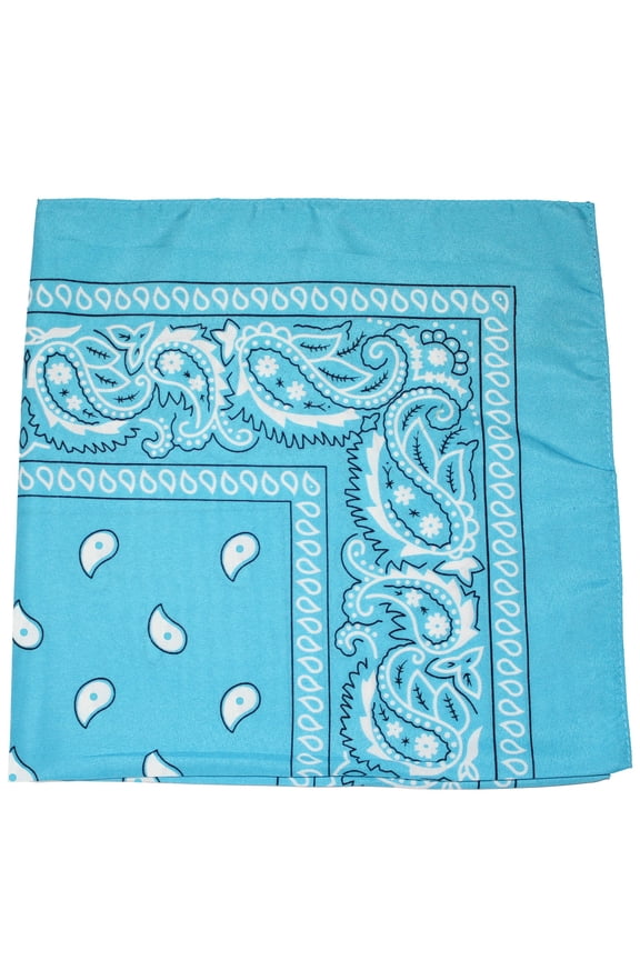 Paisley 100% Polyester Unisex Bandanas - 15 Pack - Bulk Wholesale