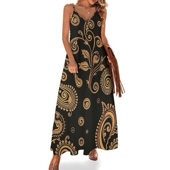 Paisley 2025 Dress Women Outfit Festival Woman Summer Women for Sensual Sleeveless