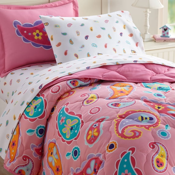 Paisley 5 pc Microfiber Bed in a Bag - Twin