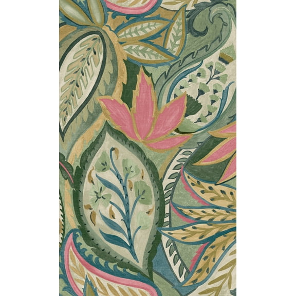 Paisley All Over Tropical Wallpaper R8257