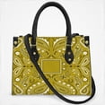 thumbnail image 1 of Paisley Bandana Pattern Yellow Cross Body Bags For Women Small Leather Female Handbags Fashion Top-Handle Totes, 1 of 4