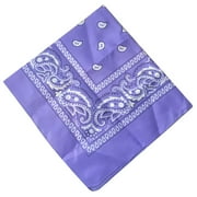 Paisley Bandanas Multi Colored Set Cowboy Bandana Head Scarf Double Sided, Purple