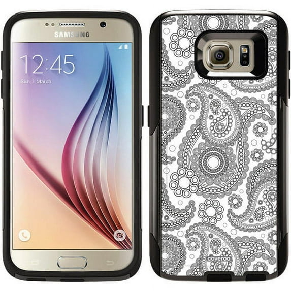 Spot goodsPaisley Black and White Design on OtterBox Commuter Series Case for Samsung Galaxy S6