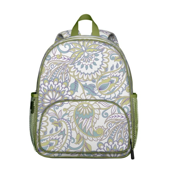 Paisley Boho School Backpack - Waterproof Ergonomic Student Daypack with Adjustable Straps