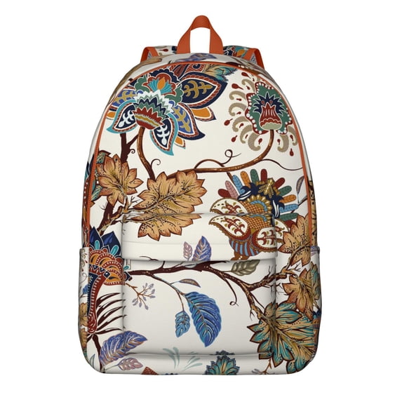 Paisley Boho Style School Backpack, Durable College Bookbag with Laptop Sleeve, Large Capacity Daypack for Students, Perfect Gift Idea for Women and Teens Academic Year
