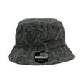 thumbnail image 1 of Decky 459 Relaxed Paisley Buckets Hat-Dark Grey-S/M, 1 of 1