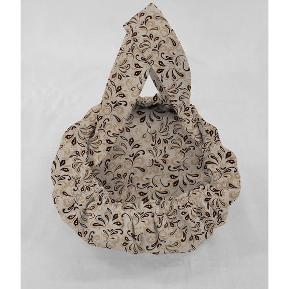 Paisley Casserole Baking Pan or Pie Plate Cozy and Carrier by Penny's Needful Things (Pie Plate/Small Casserole Carrier) (Brown)