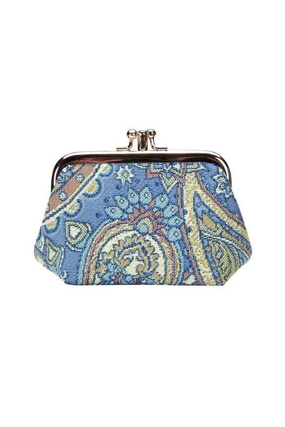 FRMP-PAIS | PAISLEY COIN CLASP FRAME PURSE WALLET