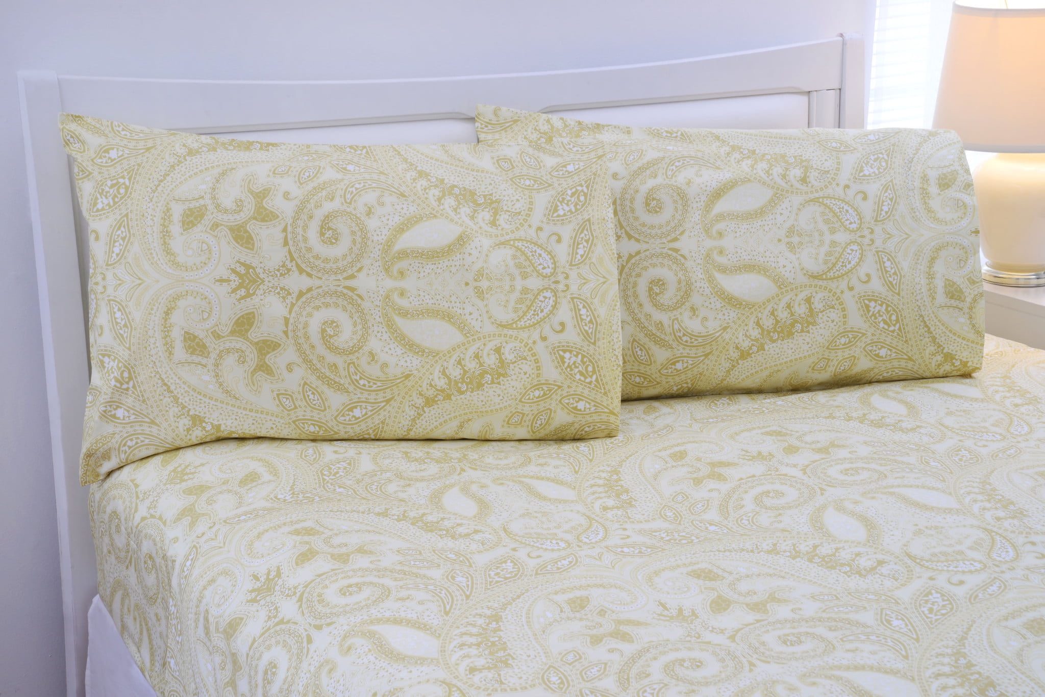 Paisley Collection 500 Thread Count Egyptian Cotton Bed Sheets 4 Piece
