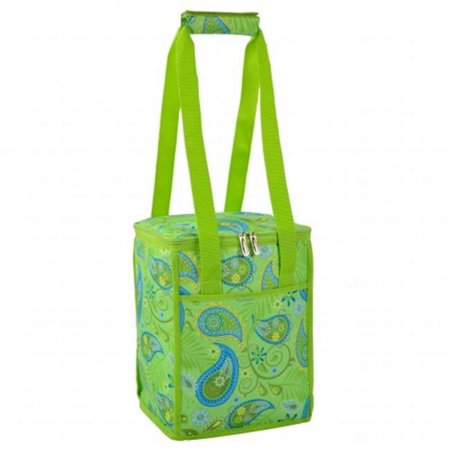 Paisley Collection, Modern collapsible Cooler - Paisely Green