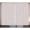 thumbnail image 1 of Paisley Curtains 2 Panels Set, Persian Culture Inspired Teardrop Shapes with Floral Elements Bohemian Pattern, Window Drapes for Living Room Bedroom, 108W X 90L Inches, Multicolor, by Ambesonne, 1 of 3