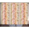 thumbnail image 1 of Ambesonne Paisley Curtains 2 Panel Set, South Motifs, 108" x 108", Multicolor, 1 of 3