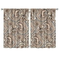 thumbnail image 1 of Paisley Design Curtains-blackout Curtains Bedroom Decor Living Room Darkening Grommet Window Drapes 2 Panels Set 41"x63", 1 of 2