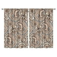 thumbnail image 1 of Paisley Design Curtains-blackout Curtains Bedroom Decor Living Room Darkening Grommet Window Drapes 2 Panels Set 52"x 84", 1 of 2