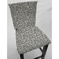 thumbnail image 1 of Paisley Dining Room Chair Back Covers or Seat Covers by Penny's Needful Things (Both Chair Back & Seat Cover) (20 W x 18 H CHAIR BACK) (Black & Gray), 1 of 5