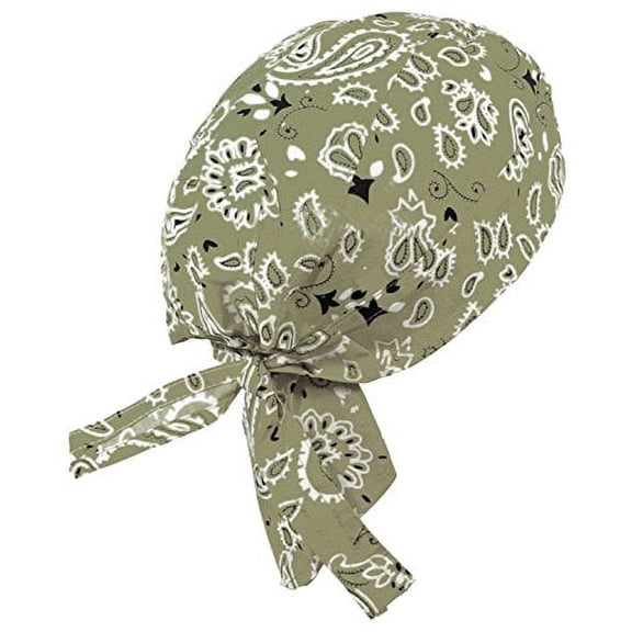 Paisley Doo Rag Du Rag Do Cotton Bandana Headwrap PICK COLOR Chemo Cap (Tan Paisley II)
