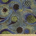 thumbnail image 1 of Ambesonne Paisley Fabric by the Yard Upholstery, Oriental Teardrop Motif, 5 Yards, Multicolor, 1 of 4