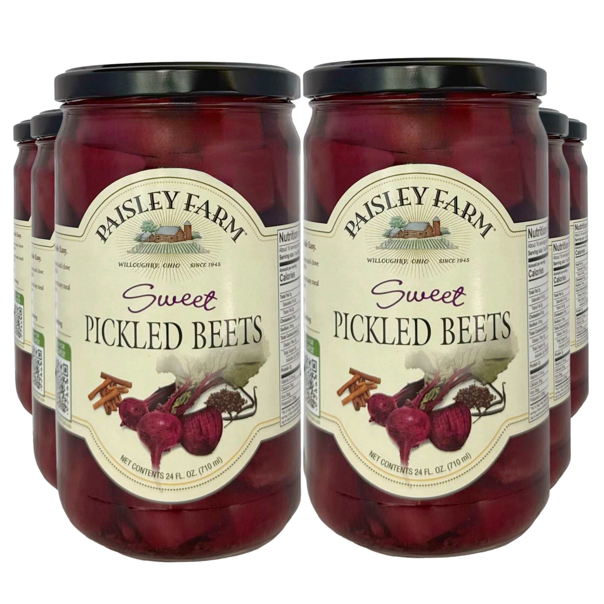 Paisley Farm - Beets Sweet Pickled - 24 Fo, Case of 6