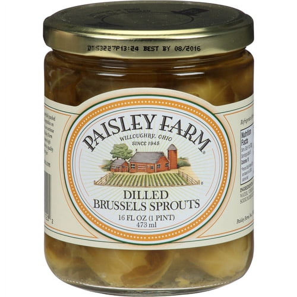 Paisley Farm Dilled Brussels Sprouts, 16 fl oz, (Pack of 12)