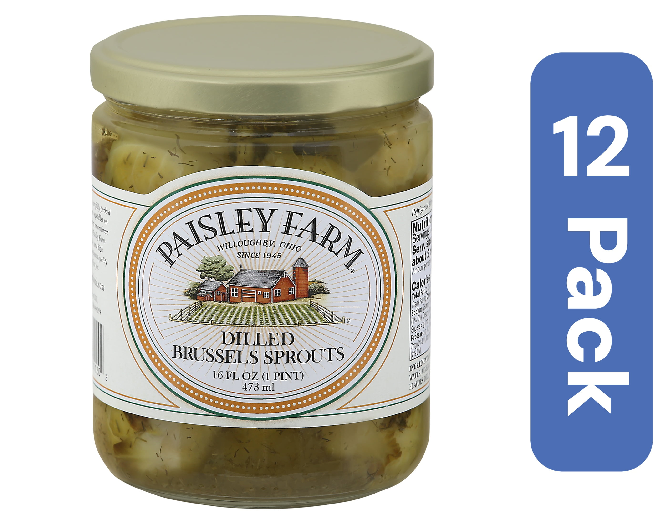 Paisley Farm Dilled Brussels Sprouts 16 oz (Pack Of 12)