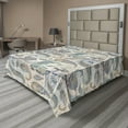 thumbnail image 1 of Ambesonne Paisley Flat Bedding Sheet Soft Top Sheet, Vintage Spots and Floral, Full, Cream Teal Burnt Orange, 1 of 1