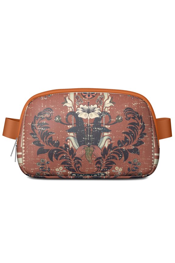 Paisley & Floral Boho Fanny Pack – Vintage Waist Bag with Artistic Chic Design for Women