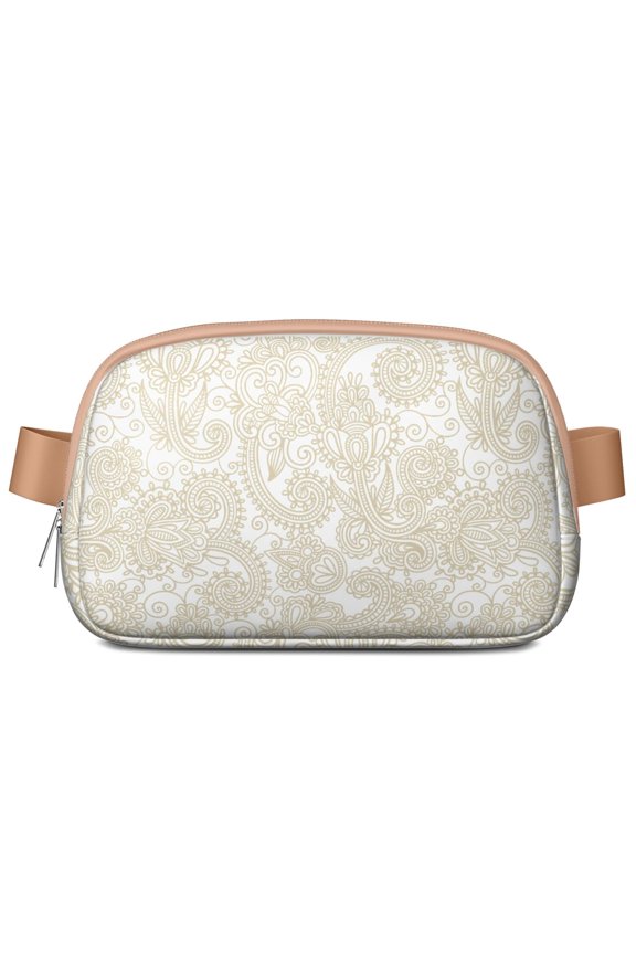 Paisley & Floral Boho Fanny Pack – Vintage Waist Bag with Artistic Chic Design for Women