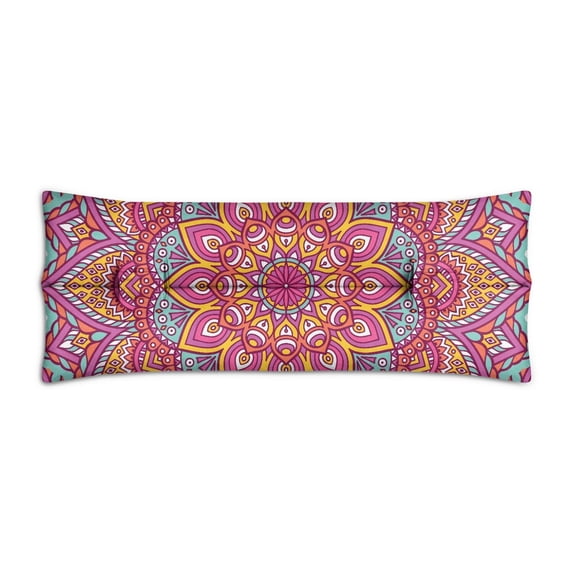 Paisley Floral Mandala Post Surgery Mastectomy Pillow - Seatbelt Cushion for Car - Chest Protector with Traditional Sacred Pattern